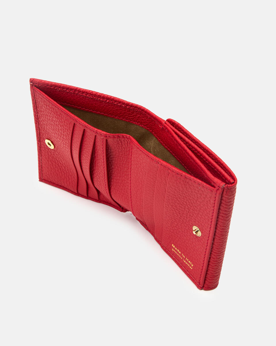 Small flap wallet Tomato  - Portafogli Donna - Portafogli Donna - Portafogli - Cuoieria Fiorentina