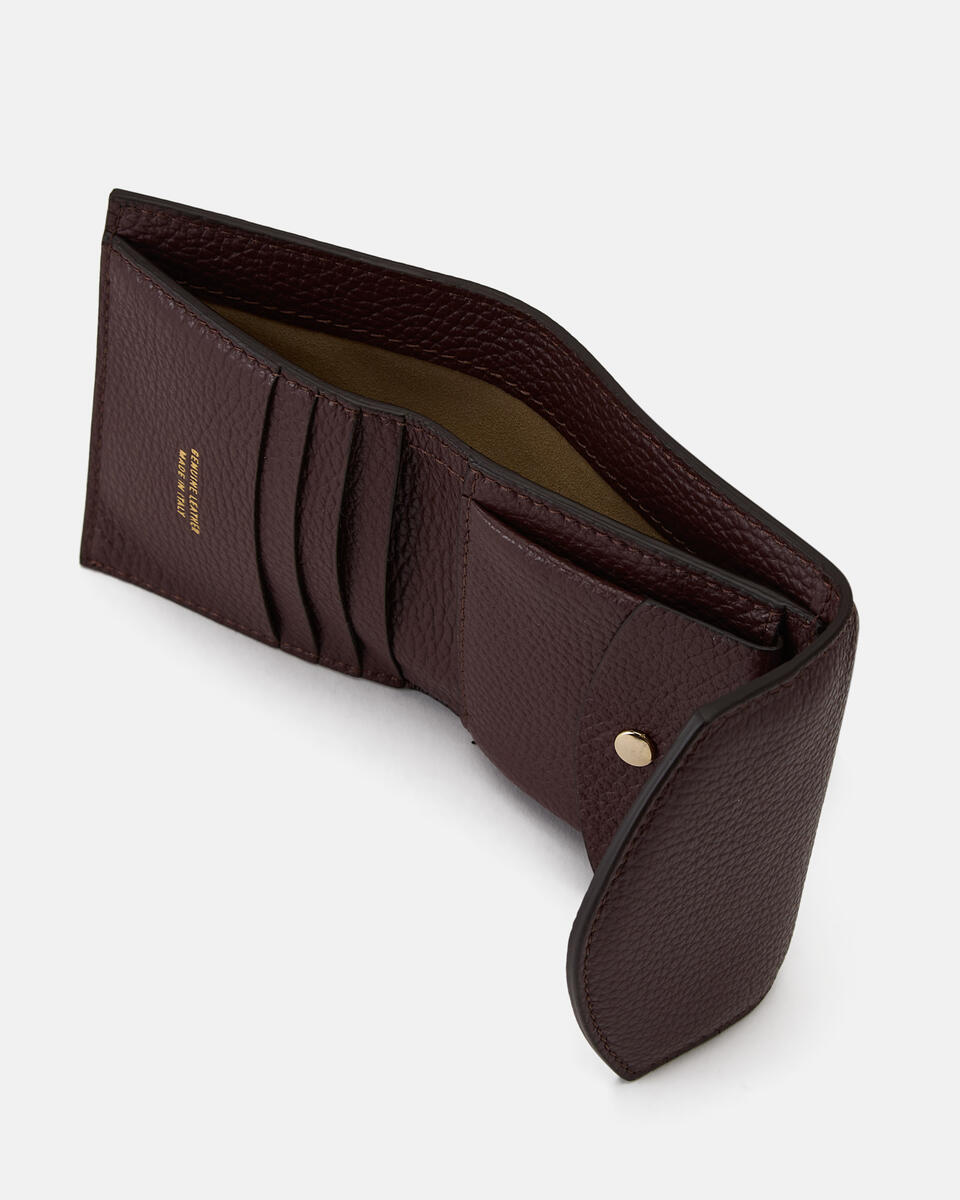 Portafoglio bifold con portamonete Coffee  - Women's Wallets - Women's Wallets - Wallets - Cuoieria Fiorentina