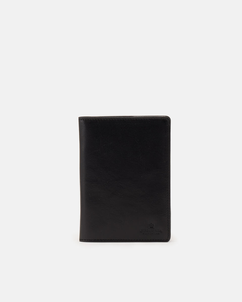 PASSPORT HOLDER Black  - Cuoieria Fiorentina