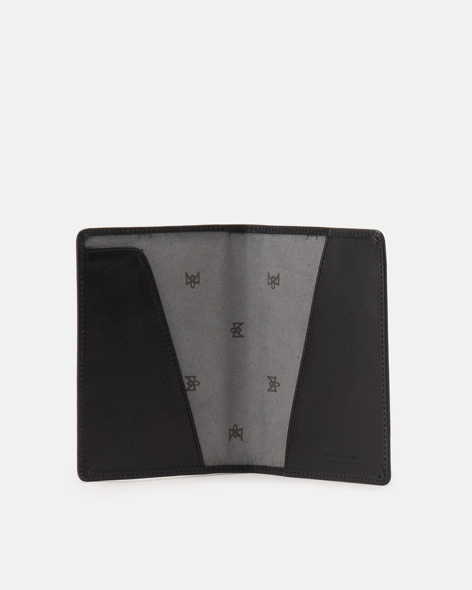 PASSPORT HOLDER Black  - Cuoieria Fiorentina
