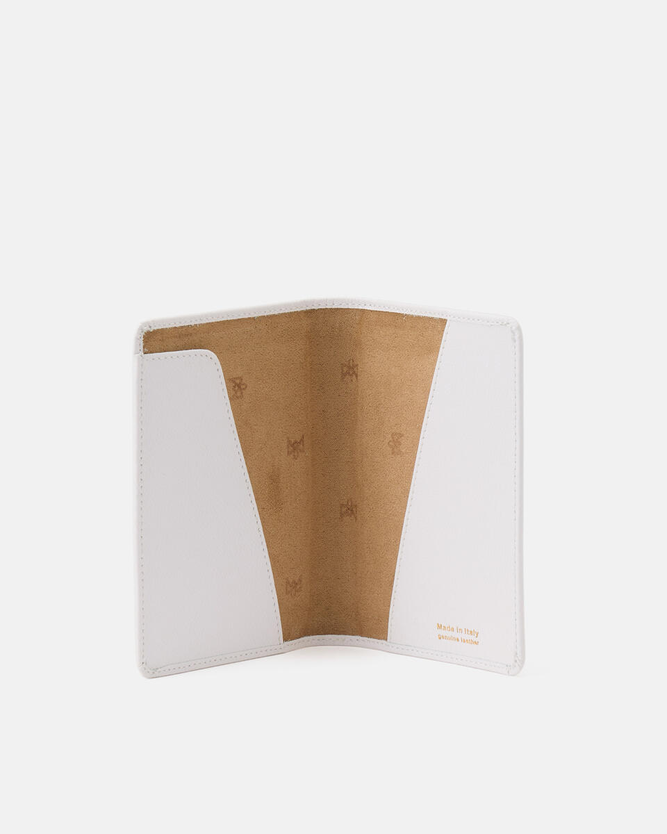 Portapassaporto Bianco  - Accessori Da Viaggio - Borse Da Viaggio - Cuoieria Fiorentina
