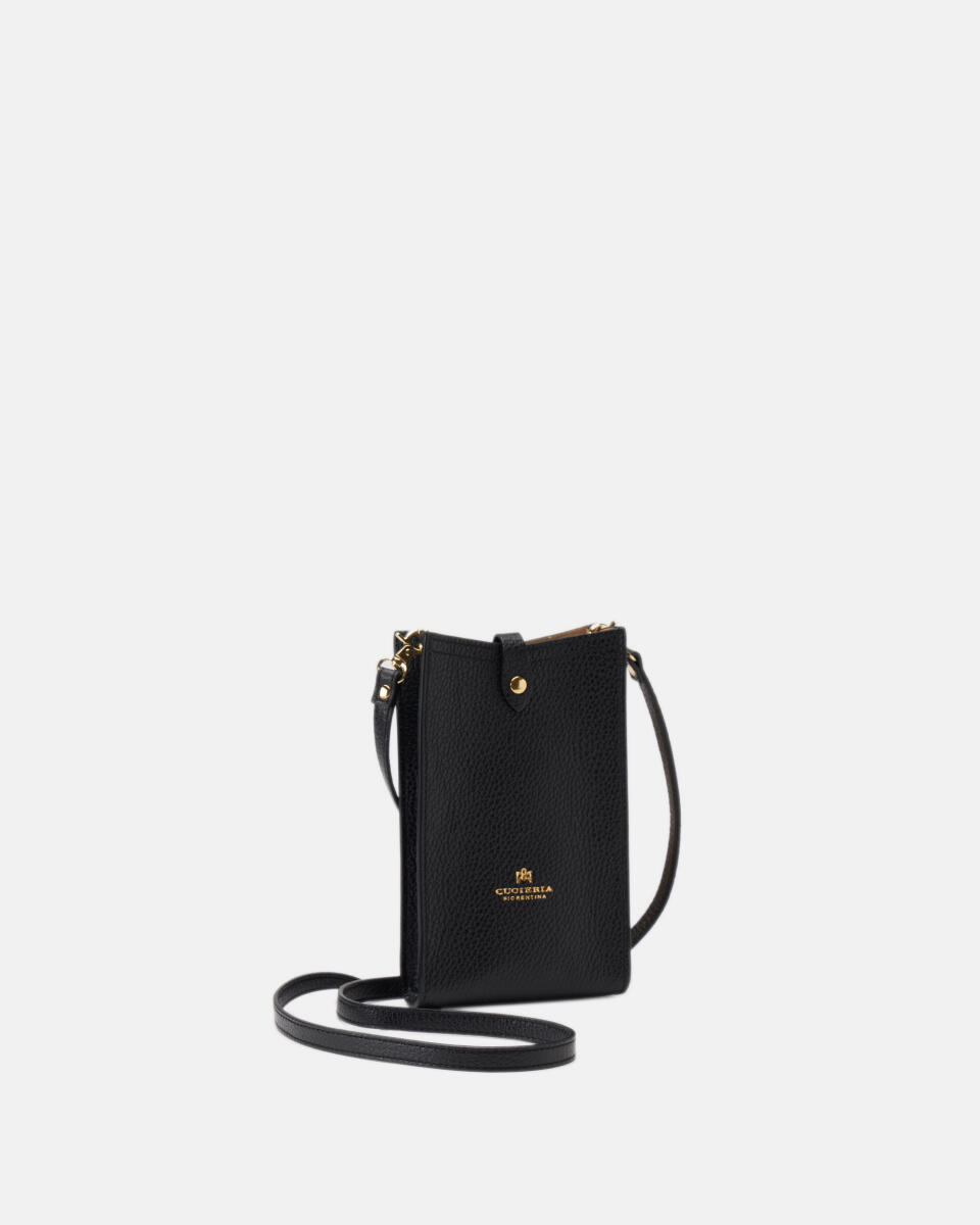 PHONE BAG Black  - Phone Bags - Women's Accessories - Accessories - Cuoieria Fiorentina