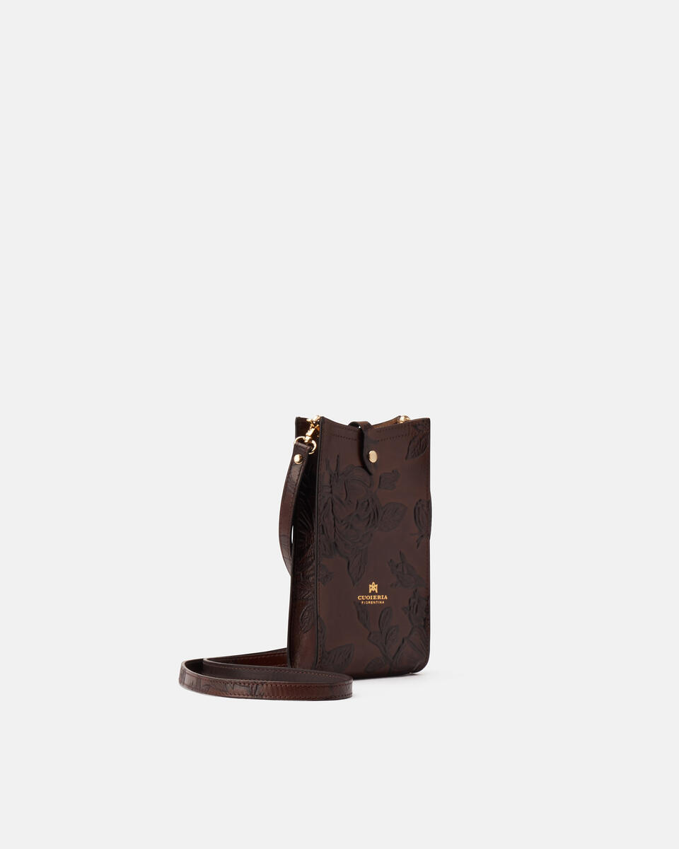 Mimì phone case Mogano  - Porta Cellulare - Accessori Donna - Accessori - Cuoieria Fiorentina