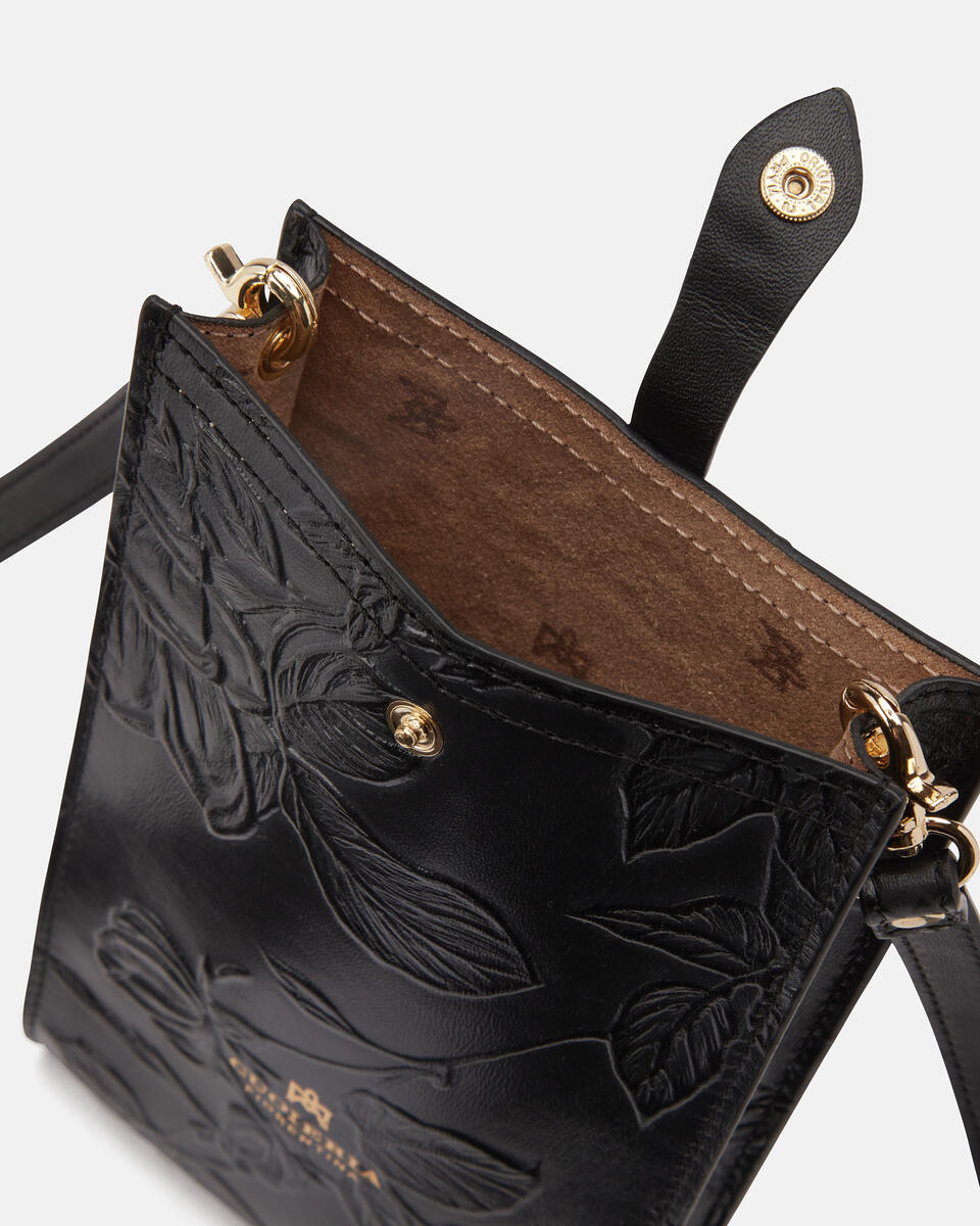 Mimì phone case Nero  - Porta Cellulare - Accessori Donna - Accessori - Cuoieria Fiorentina