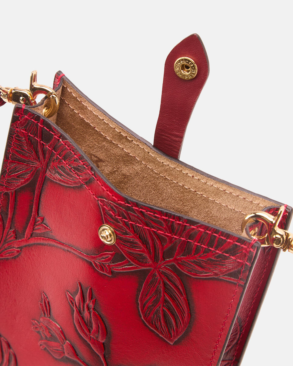 Mimì phone case Rosso  - Porta Cellulare - Accessori Donna - Accessori - Cuoieria Fiorentina
