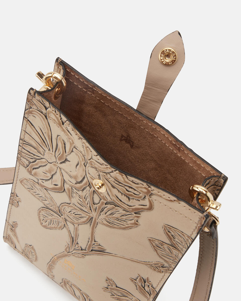 Mimì phone case Taupe  - Porta Cellulare - Accessori Donna - Accessori - Cuoieria Fiorentina