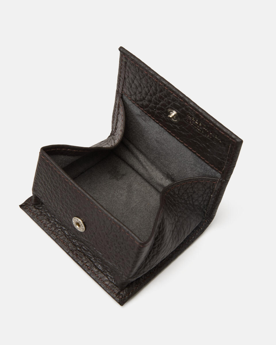 COIN PURSE Dark brown  - Women's Wallets - Men's Wallets - Wallets - Cuoieria Fiorentina