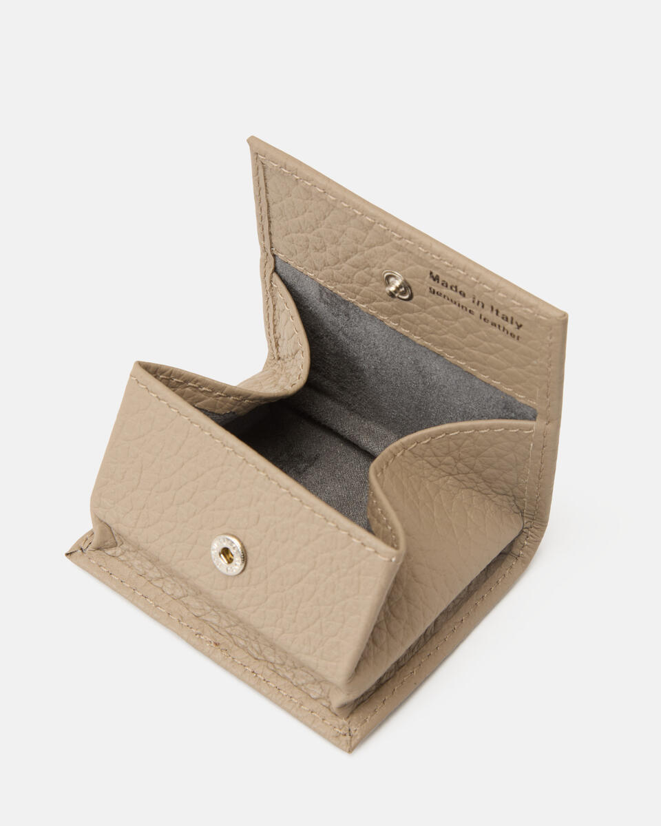 COIN PURSE Taupe  - Women's Wallets - Men's Wallets - Wallets - Cuoieria Fiorentina