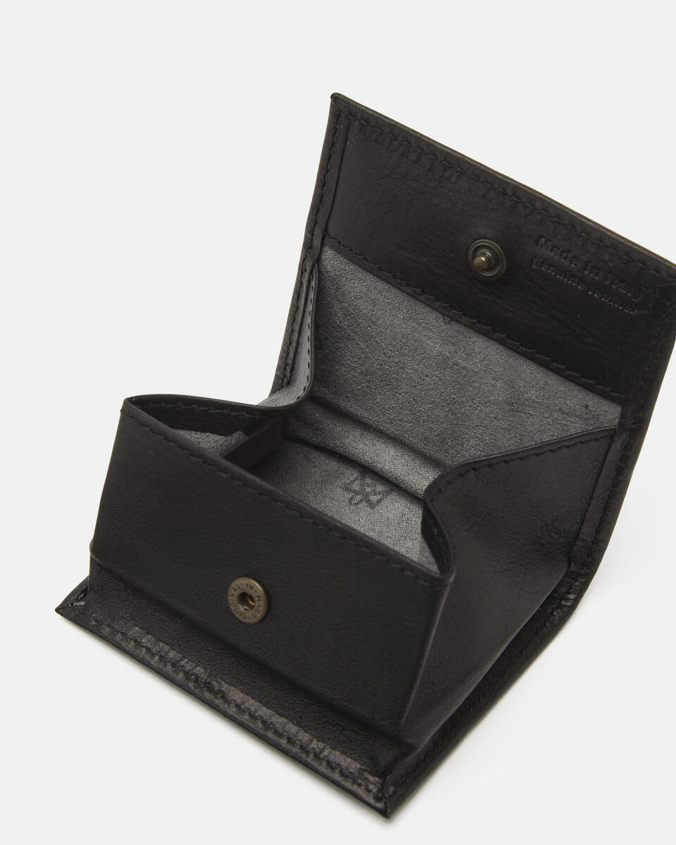 COIN PURSE Black  - Women's Wallets - Men's Wallets - Wallets - Cuoieria Fiorentina