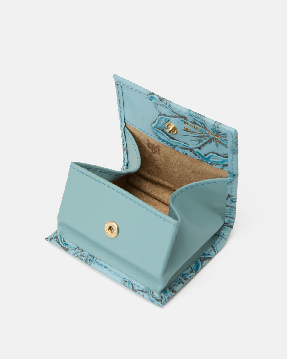 Coin purse Light blue  - Women's Wallets - Women's Wallets - Wallets - Cuoieria Fiorentina