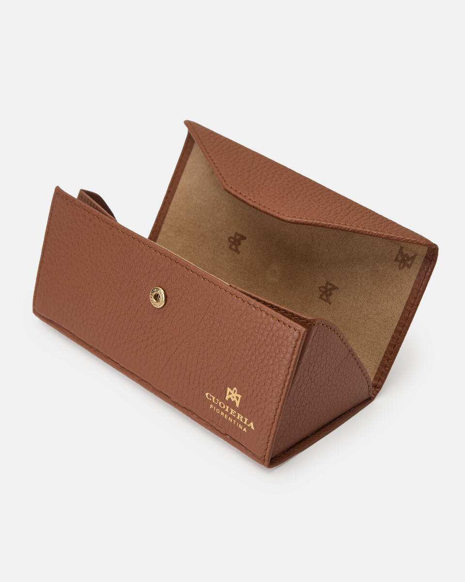 Porta occhiali pieghevole Caramel  - Accessori Da Viaggio - Borse Da Viaggio - Cuoieria Fiorentina