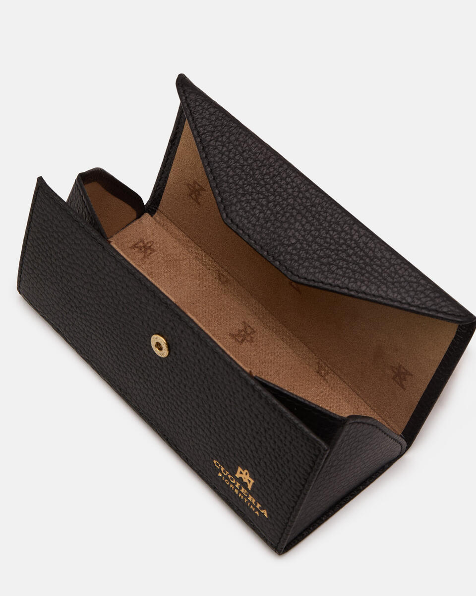 Porta occhiali pieghevole Nero  - Accessori Da Viaggio - Borse Da Viaggio - Cuoieria Fiorentina