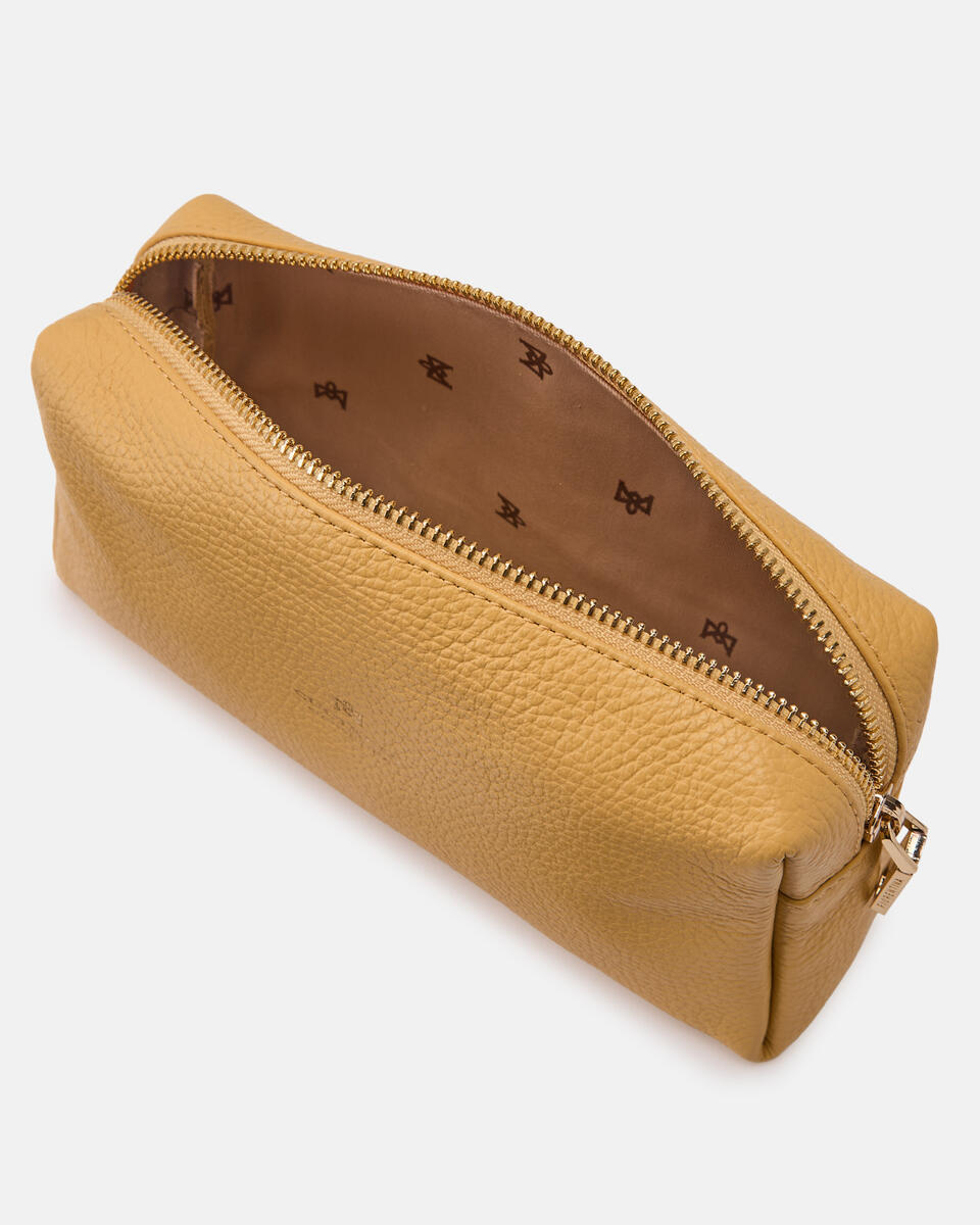 Large make up case Yellow  - Necessaire - Women's Accessories - Accessories - Cuoieria Fiorentina