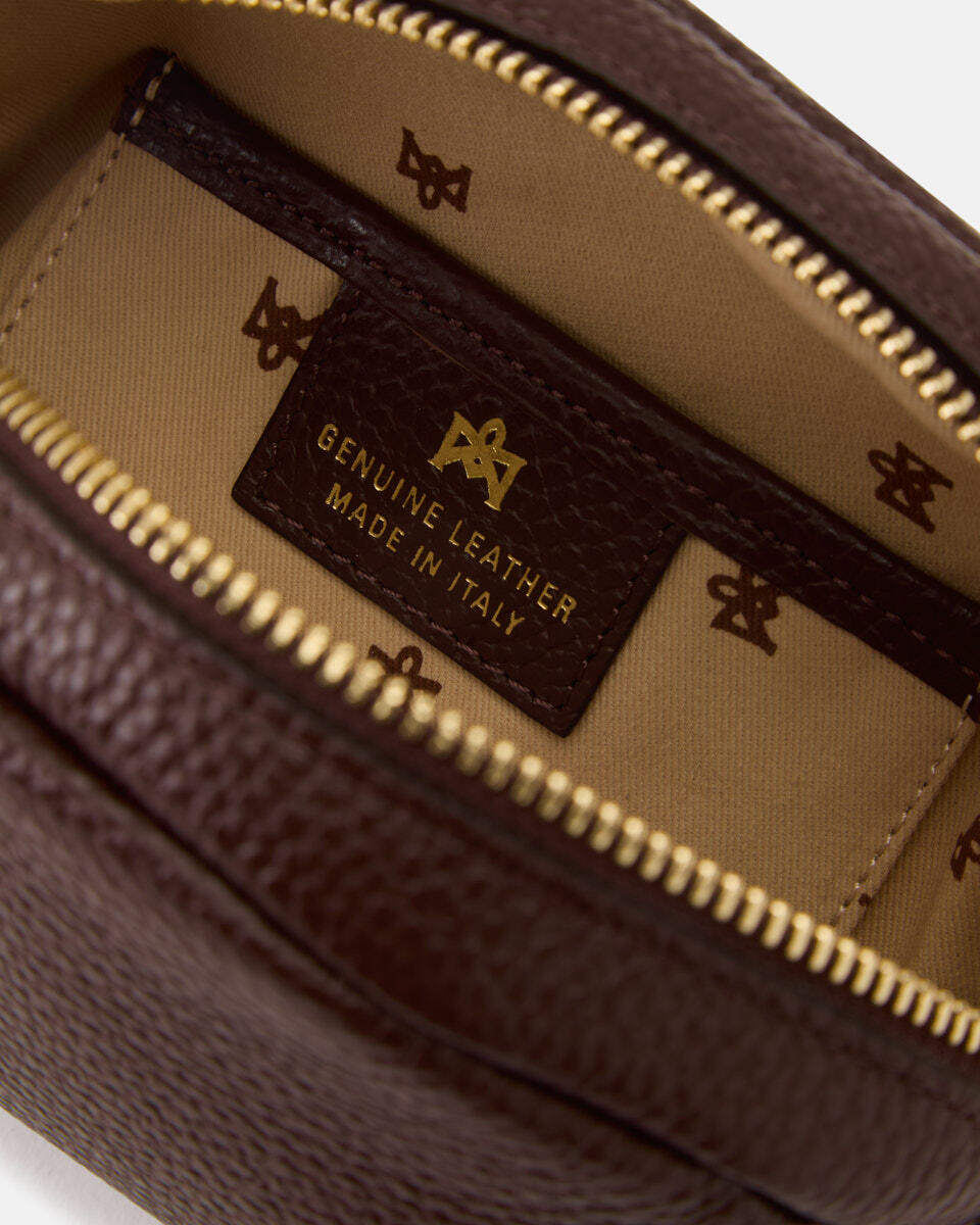 Lua Portatrucchi Chocolate  - Necessaire - Women's Accessories - Accessories - Cuoieria Fiorentina