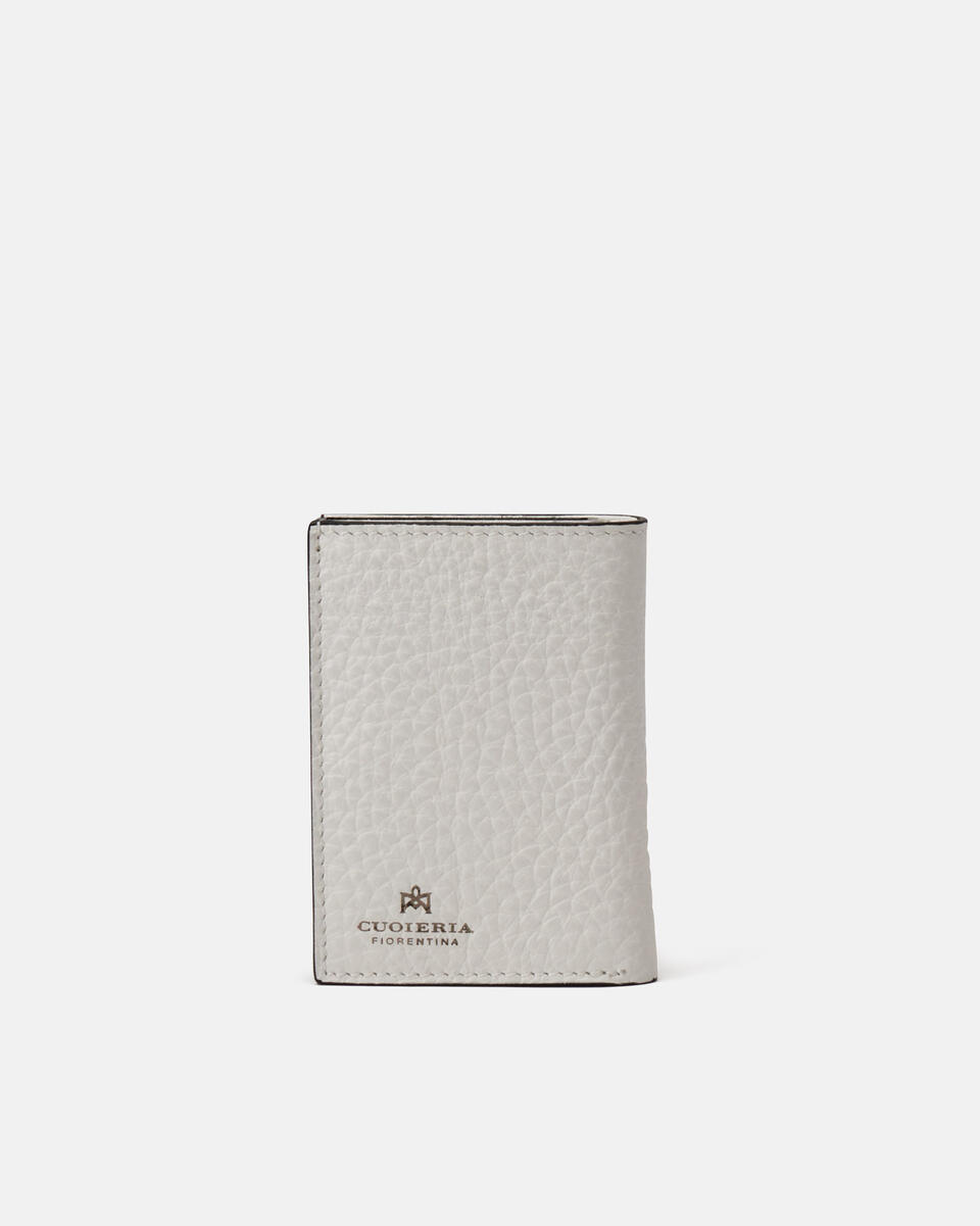 Snap card holder White  - Cuoieria Fiorentina