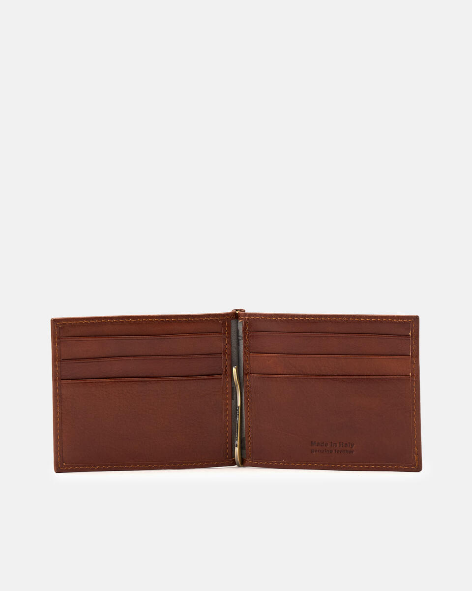 Wallet with money clip Brown  - Women's Wallets - Men's Wallets - Wallets - Cuoieria Fiorentina