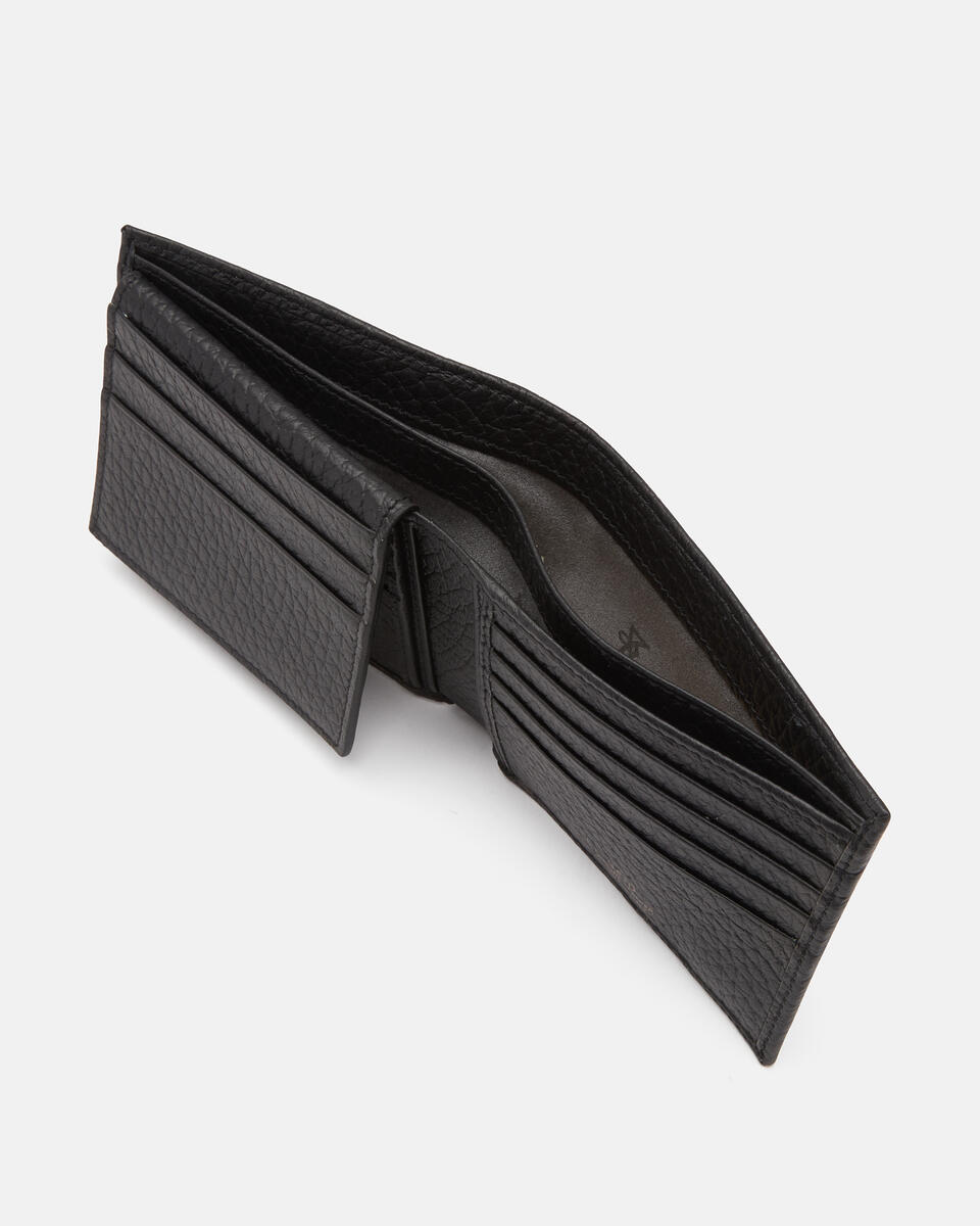 WALLET WITH DOCUMENT COMPARTMENT Black  - Women's Wallets - Men's Wallets - Wallets - Cuoieria Fiorentina