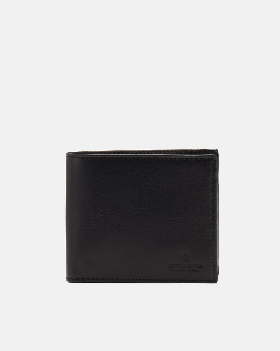W&C Portafoglio Basic Nero  - Portafogli Donna - Portafogli Uomo - Portafogli - Cuoieria Fiorentina