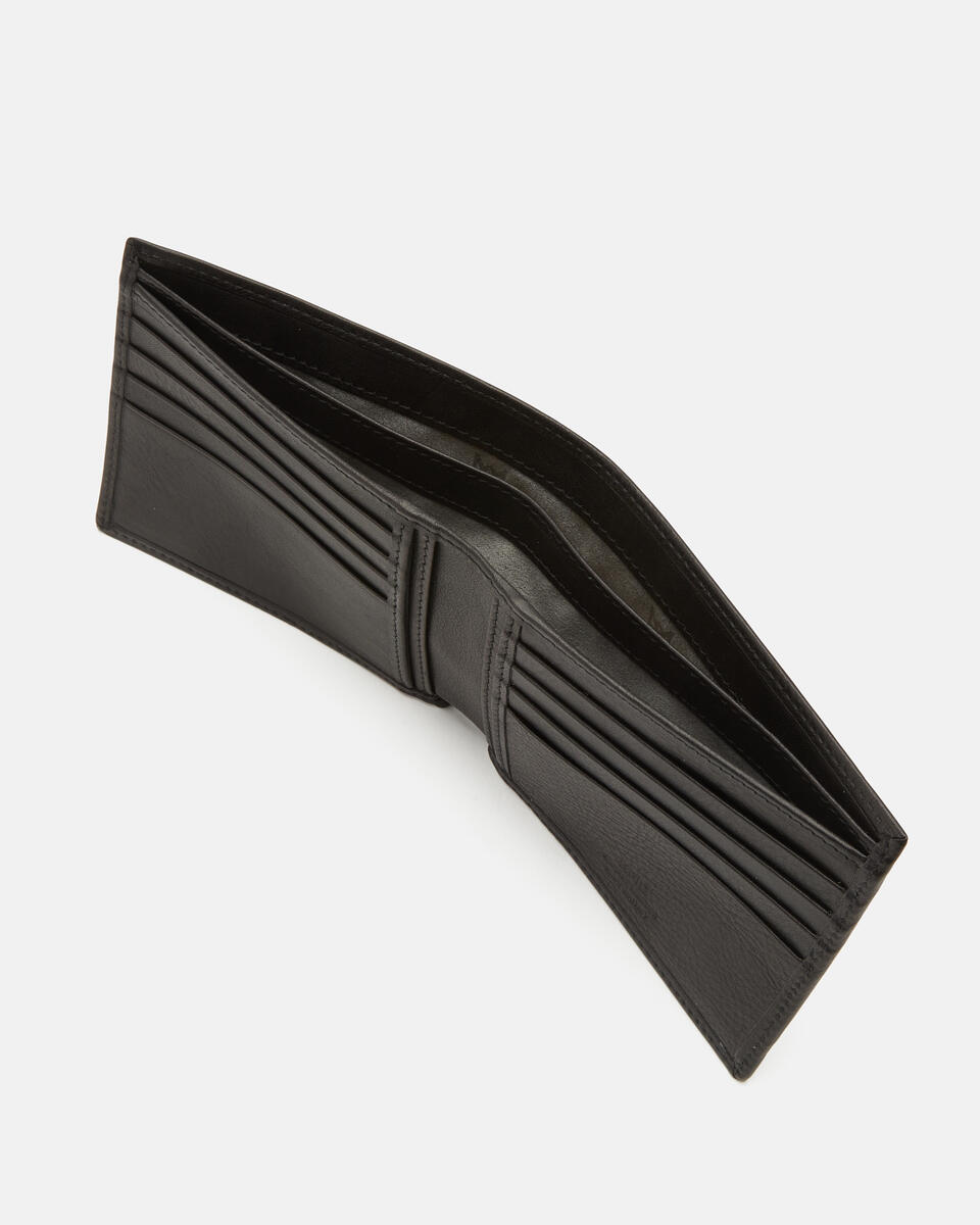 W&C Portafoglio Basic Nero  - Portafogli Donna - Portafogli Uomo - Portafogli - Cuoieria Fiorentina