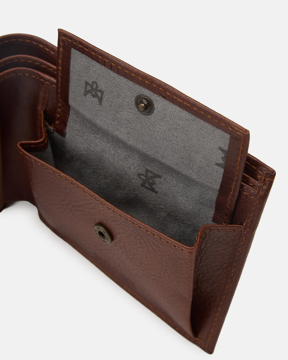 Wallet with coin purse Brown  - Women's Wallets - Men's Wallets - Wallets - Cuoieria Fiorentina