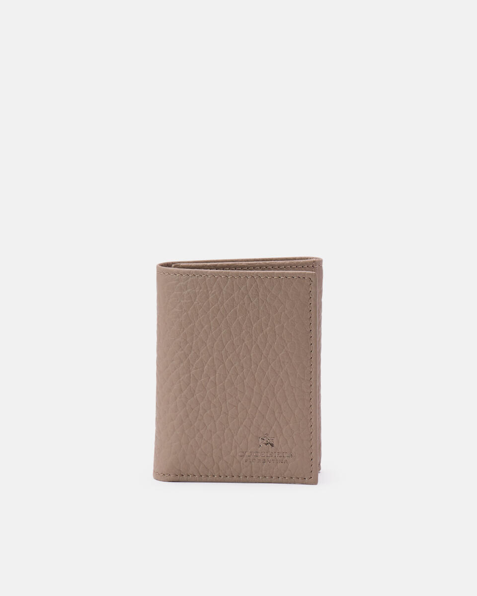 TRIFOLD WALLET Taupe  - Women's Wallets - Men's Wallets - Wallets - Cuoieria Fiorentina