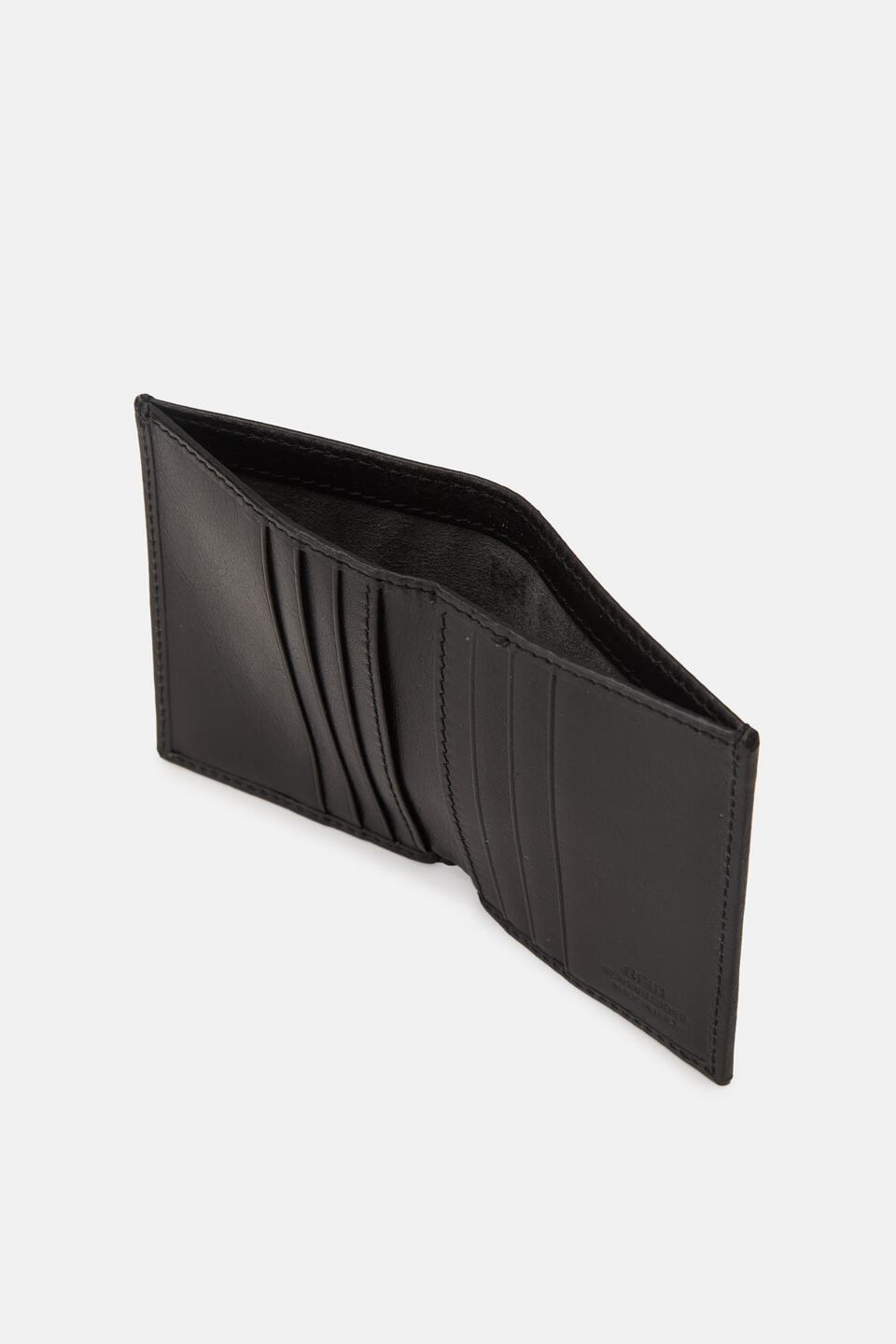 Portacarte di credito Cuoio Nero  - Portafogli Donna - Portafogli Uomo - Portafogli - Cuoieria Fiorentina